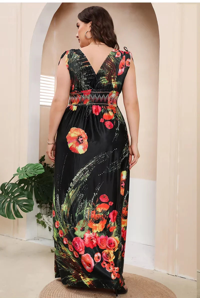 שמלת ערב מקסימה בגיזרת מעטפת בחזה ללוק נשי של מעצב ספרדי ולהופעה מרתקת