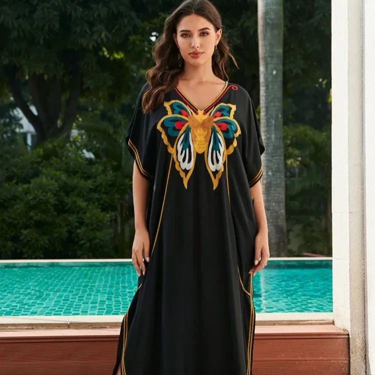 גלביה של מעצב איטלקי בשילוב ריקמת פרפר מהממת ללוק נשי סוחף