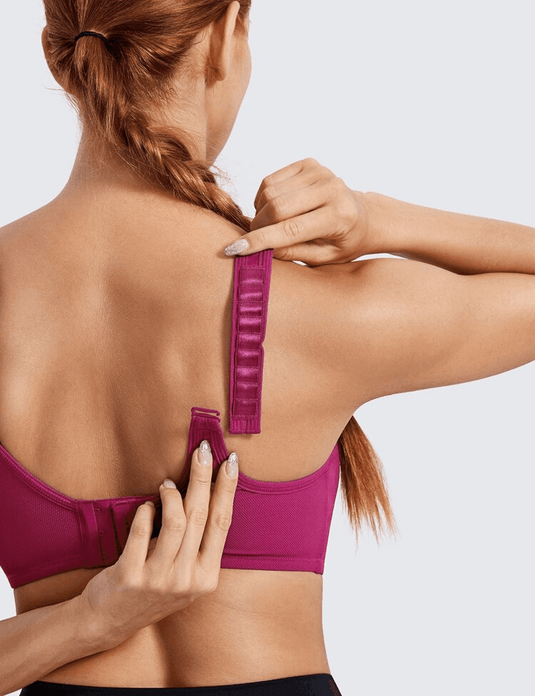 חזיית ספורט עם עצם בגיזרה תומכת לחזה שופע בגימור אופנתי טרנדי ללוק מהפנט - לה איסלה