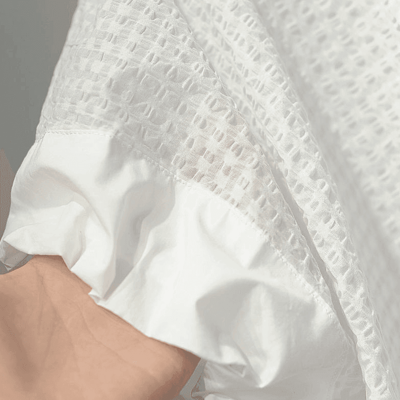 מכופתרת וופל קצרה מושלמת בגימור שרוכים בצדדים ללוק אוסף וחתיכי ולהופעה חגיגית - לה איסלה