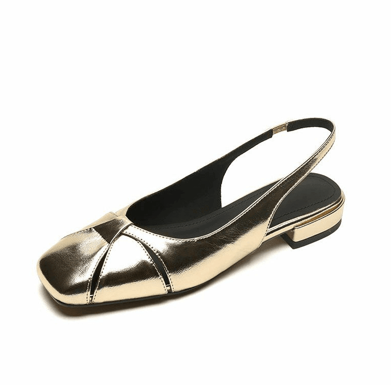 סנדל רטרו סגור בגיזרה נשית עם חיתוכים אופנתיים ללוק נשי מרהיב ולהופעה כובשת - לה איסלה