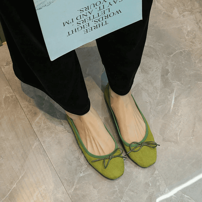 נעל בובה מהממת בגימור פפיון עדין להופעה נשית מקסימה וללוק אופנתי שלך - לה איסלה