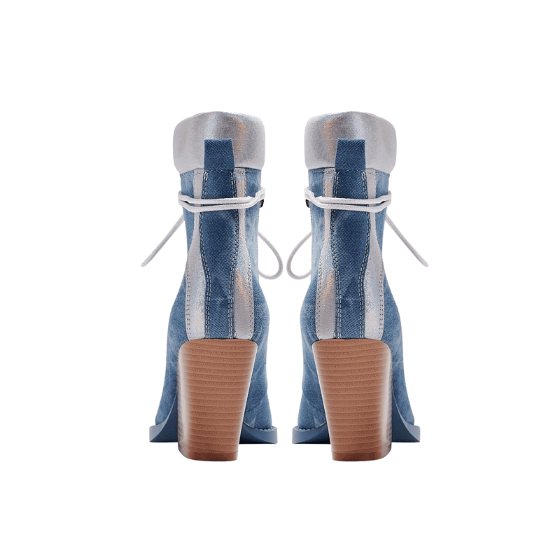 מגפון איטלקי מ-ש-ג-ע בגימור ג'ינסי מושלם להופעה של אישה ממגנטת וללוק יומיומי לוהט - לה איסלה