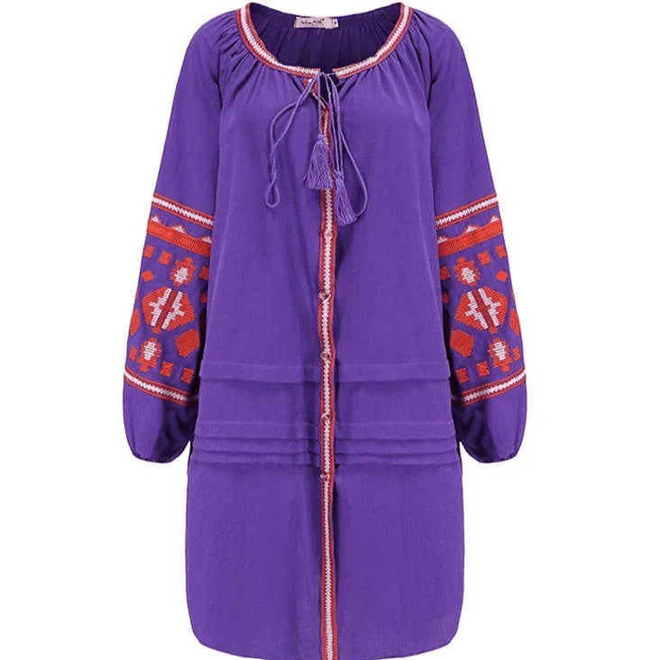 קימנו אופנתי של מעצב ידוע ממילאנו בגימור ריקמה נשי יפה ללוק עוצמתי שלך - לה איסלה