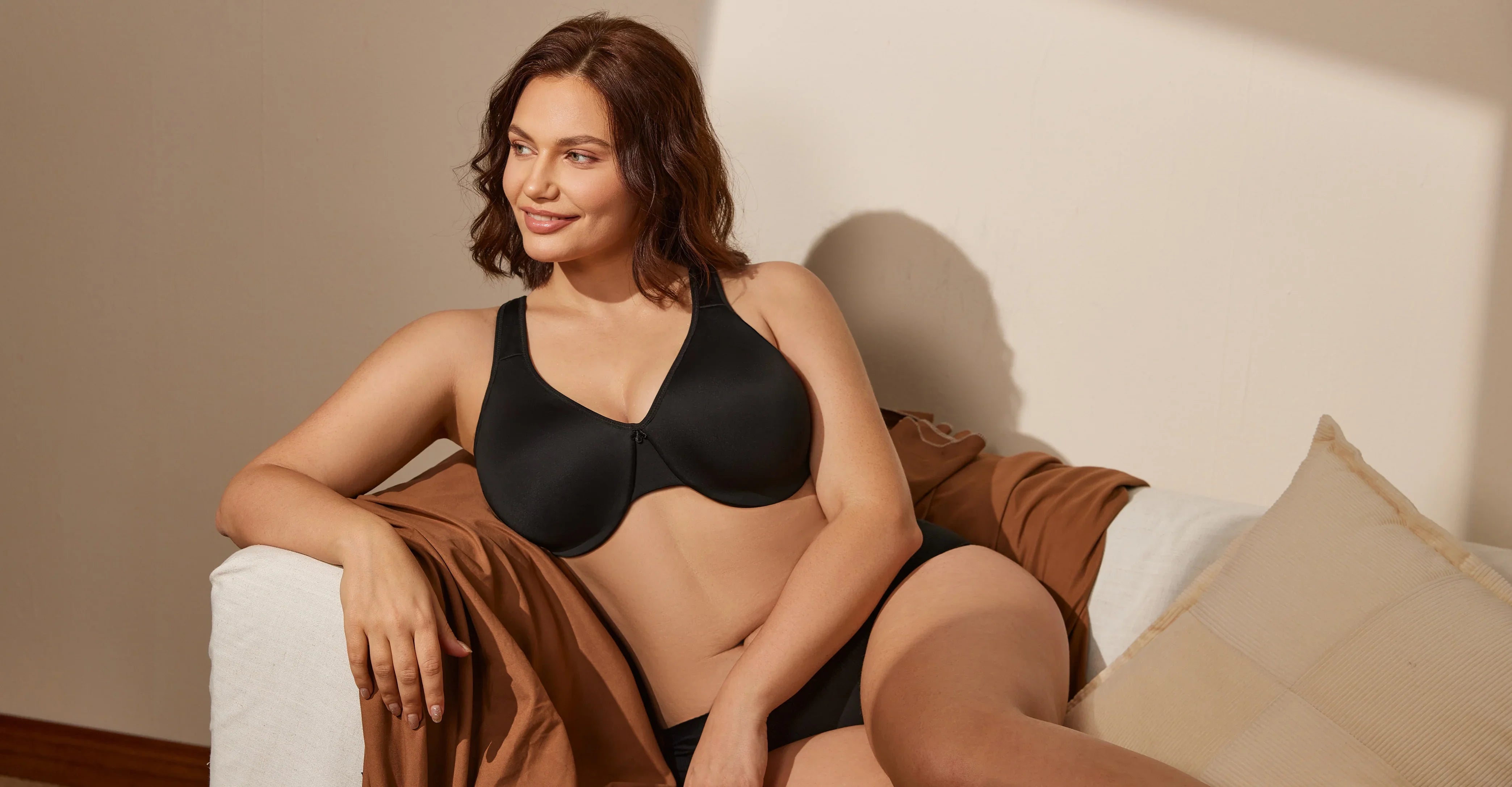 חזיית מינימייזר כיסוי מלא ללא ריפוד בתמיכת עצם עדינה