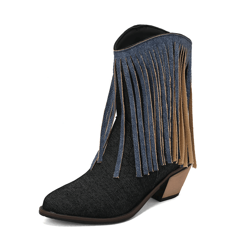 מגפון פרנזים קצר מספרד בגימור נשי בסגנון ג'ינסי מדליק ללוק מהמם שלך - לה איסלה