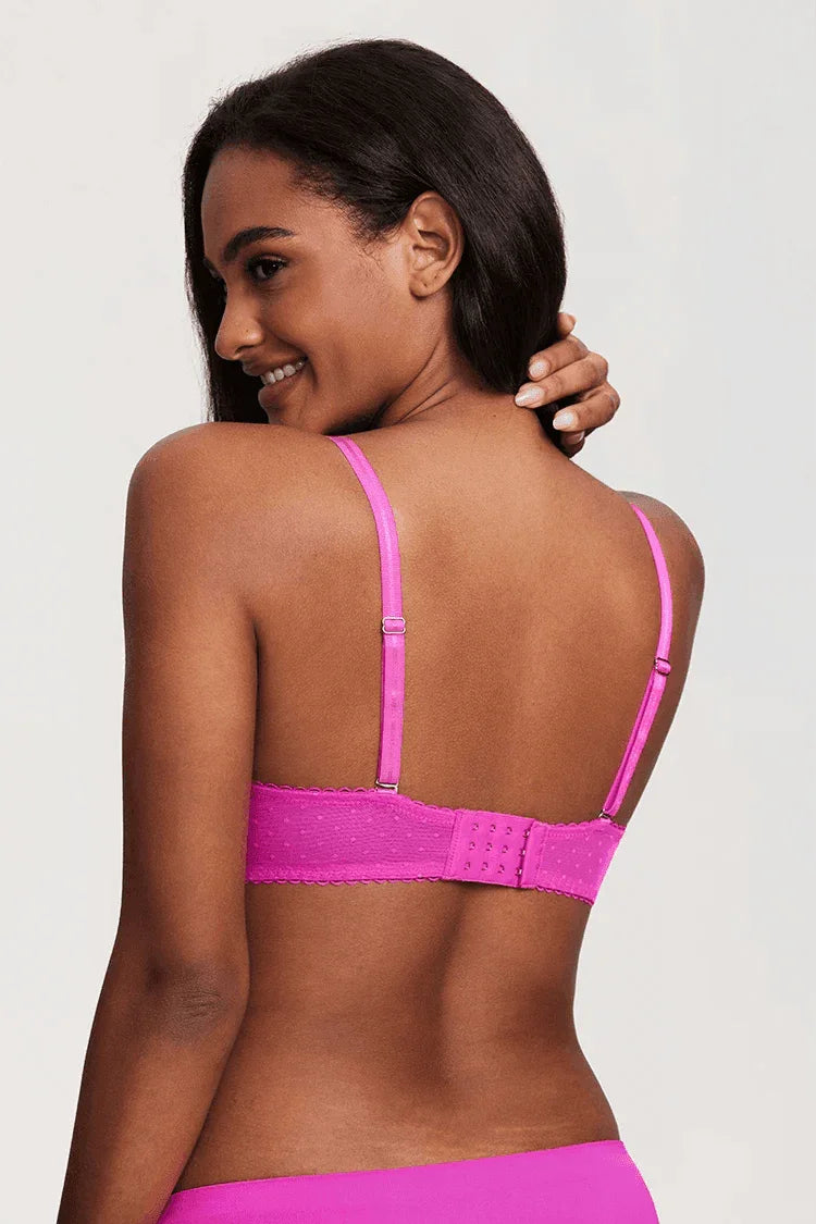 חזיית פוש אפ עדינה עם תמיכת עצם בריפוד קל ונוח ללוק נשי שובב ועוצמתי - לה איסלה