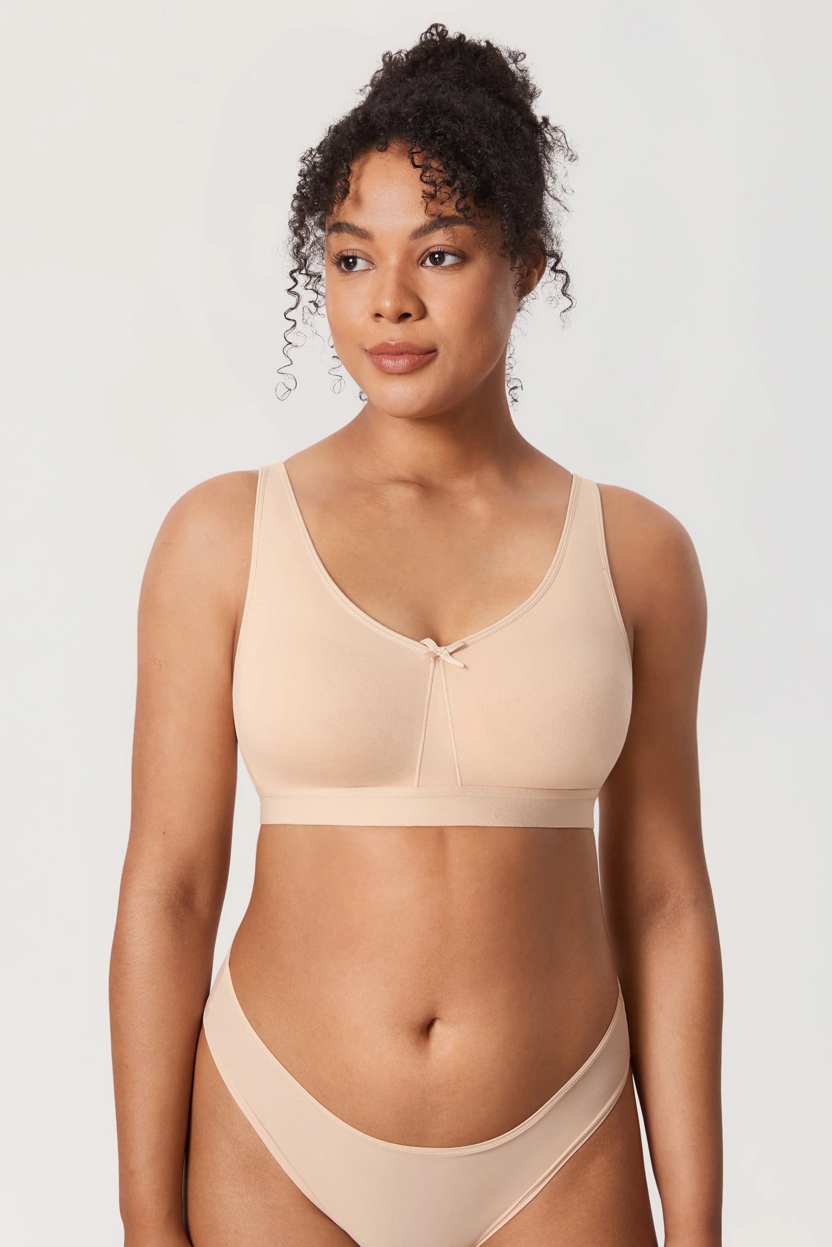 חזיית כותנה נוחה ללא עצם למראה נשי עדין