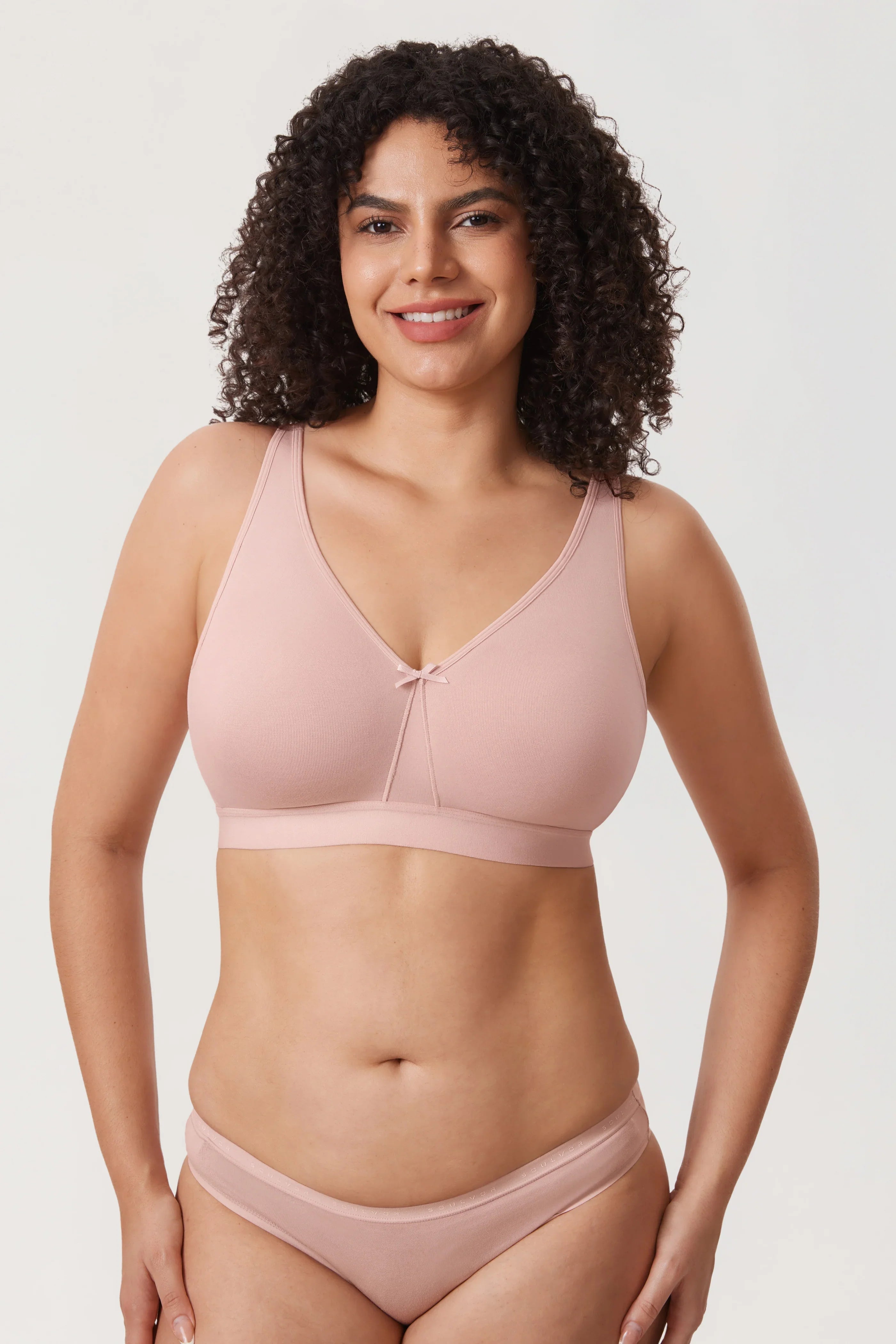 חזיית כותנה נוחה ללא עצם למראה נשי עדין