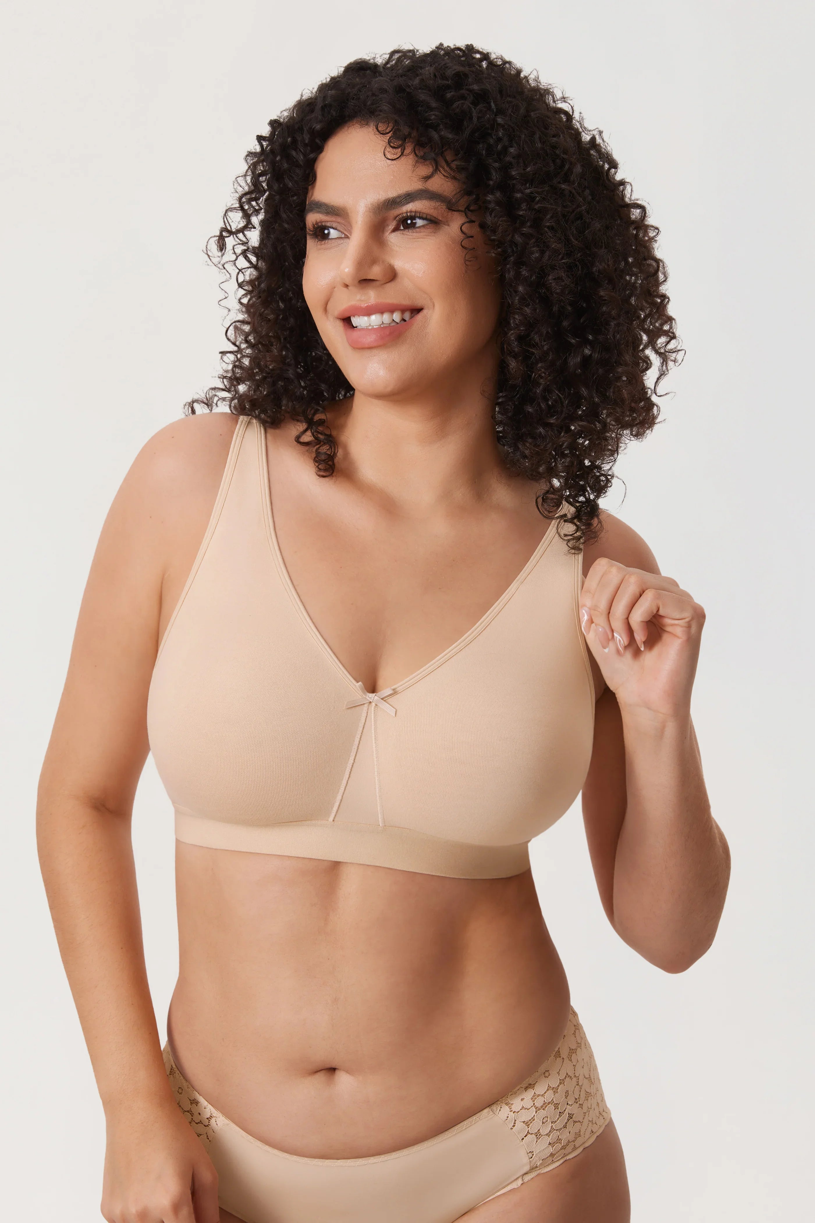 חזיית כותנה נוחה ללא עצם למראה נשי עדין