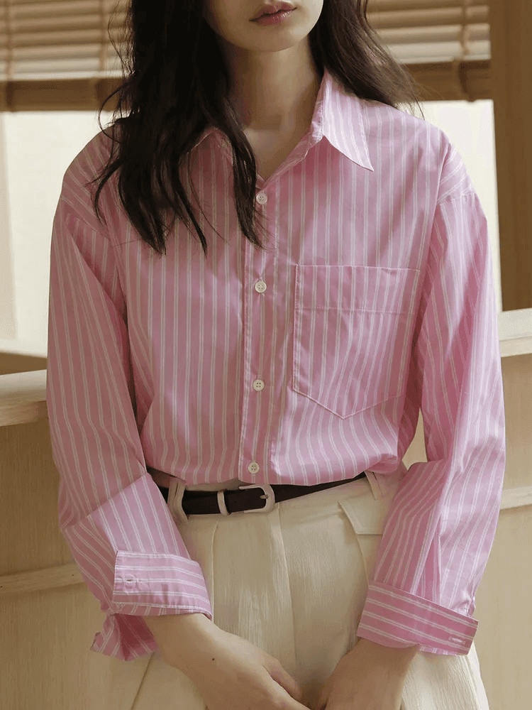 מכופתרת אלגנטית בגיזרת פסים מרזה ללוק נשי עוצמתי ולהופעה מלהיבה שלך - לה איסלה