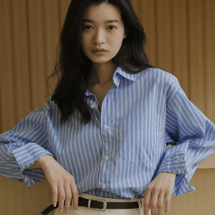 מכופתרת אלגנטית בגיזרת פסים מרזה ללוק נשי עוצמתי ולהופעה מלהיבה שלך - לה איסלה