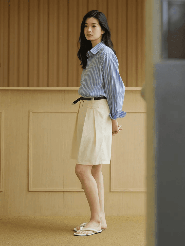 מכופתרת אלגנטית בגיזרת פסים מרזה ללוק נשי עוצמתי ולהופעה מלהיבה שלך - לה איסלה