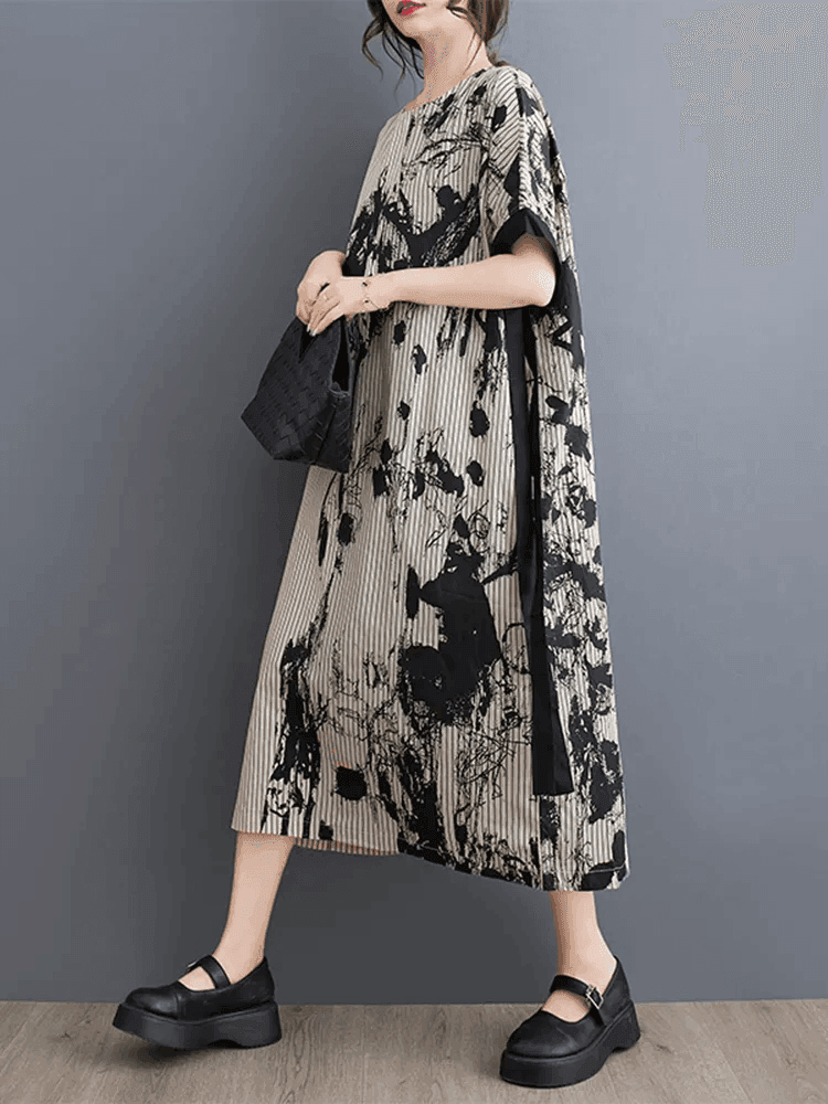 שמלת אוברסייז מושלמת לקיץ עם כיסית בגיזרה קלילה ולא מתאמצת ללוק נשי כובש - לה איסלה