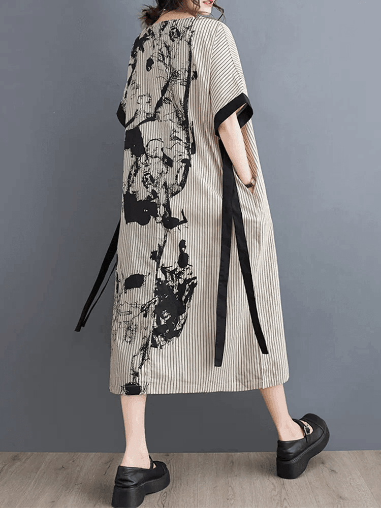 שמלת אוברסייז מושלמת לקיץ עם כיסית בגיזרה קלילה ולא מתאמצת ללוק נשי כובש - לה איסלה