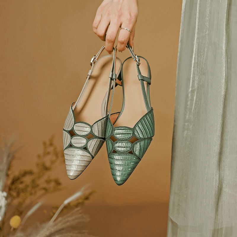 סנדל וינטאג' מקורי מעור איטלקי להופעה נשית איכותית וללוק יוקרתי משלך - לה איסלה