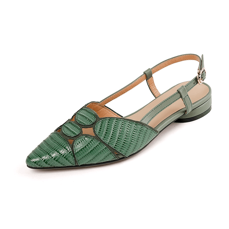 סנדל וינטאג' מקורי מעור איטלקי להופעה נשית איכותית וללוק יוקרתי משלך - לה איסלה