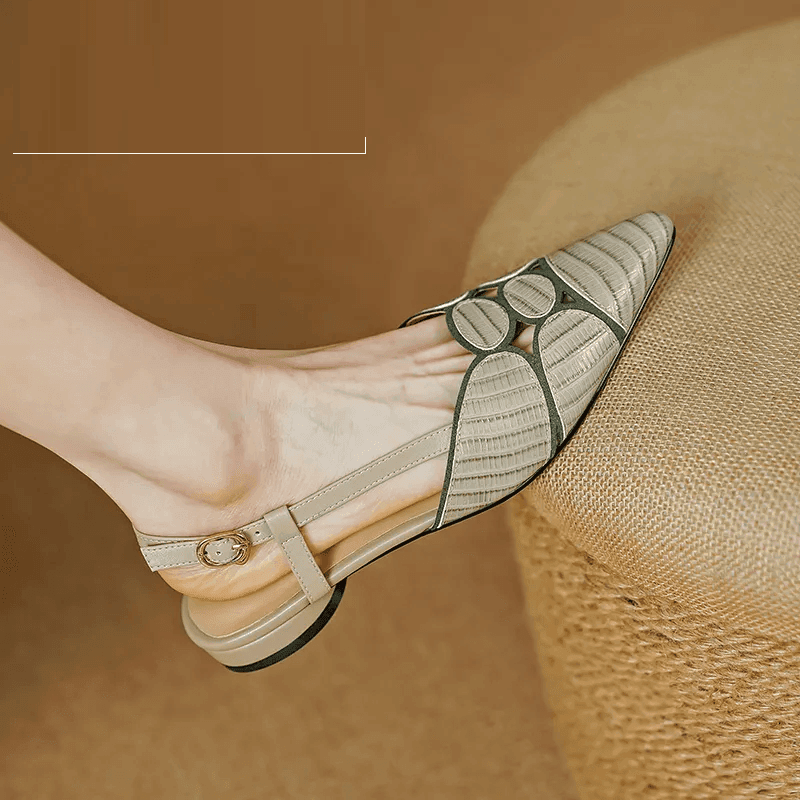 סנדל וינטאג' מקורי מעור איטלקי להופעה נשית איכותית וללוק יוקרתי משלך - לה איסלה