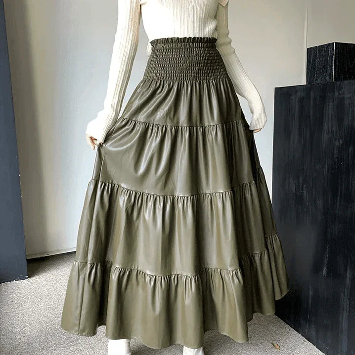 חצאית פליסה מושלמת לעונה בגימור גומי במותן ללוק נשי אופנתי וללוק מטריף שלך - לה איסלה: אופנה וחזיות פרימיום