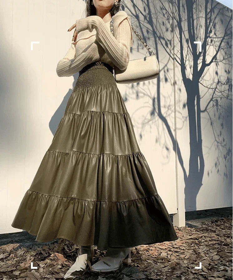 חצאית פליסה מושלמת לעונה בגימור גומי במותן ללוק נשי אופנתי וללוק מטריף שלך - לה איסלה: אופנה וחזיות פרימיום