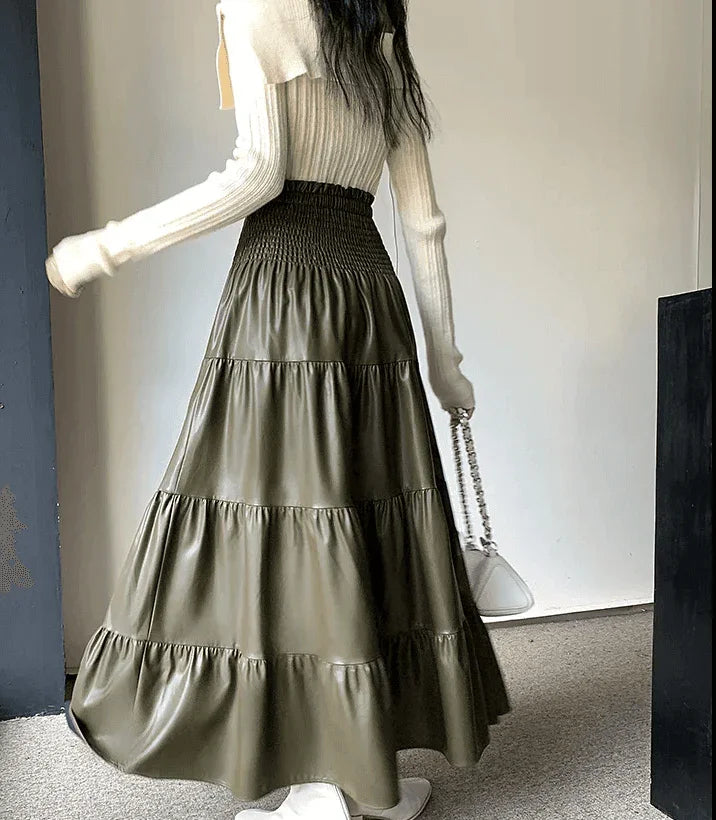 חצאית פליסה מושלמת לעונה בגימור גומי במותן ללוק נשי אופנתי וללוק מטריף שלך - לה איסלה: אופנה וחזיות פרימיום