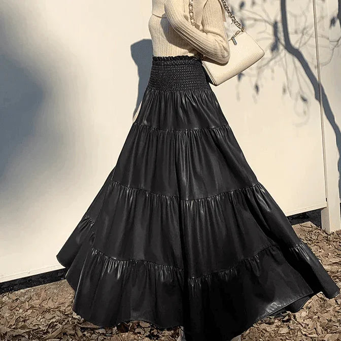 חצאית פליסה מושלמת לעונה בגימור גומי במותן ללוק נשי אופנתי וללוק מטריף שלך - לה איסלה: אופנה וחזיות פרימיום