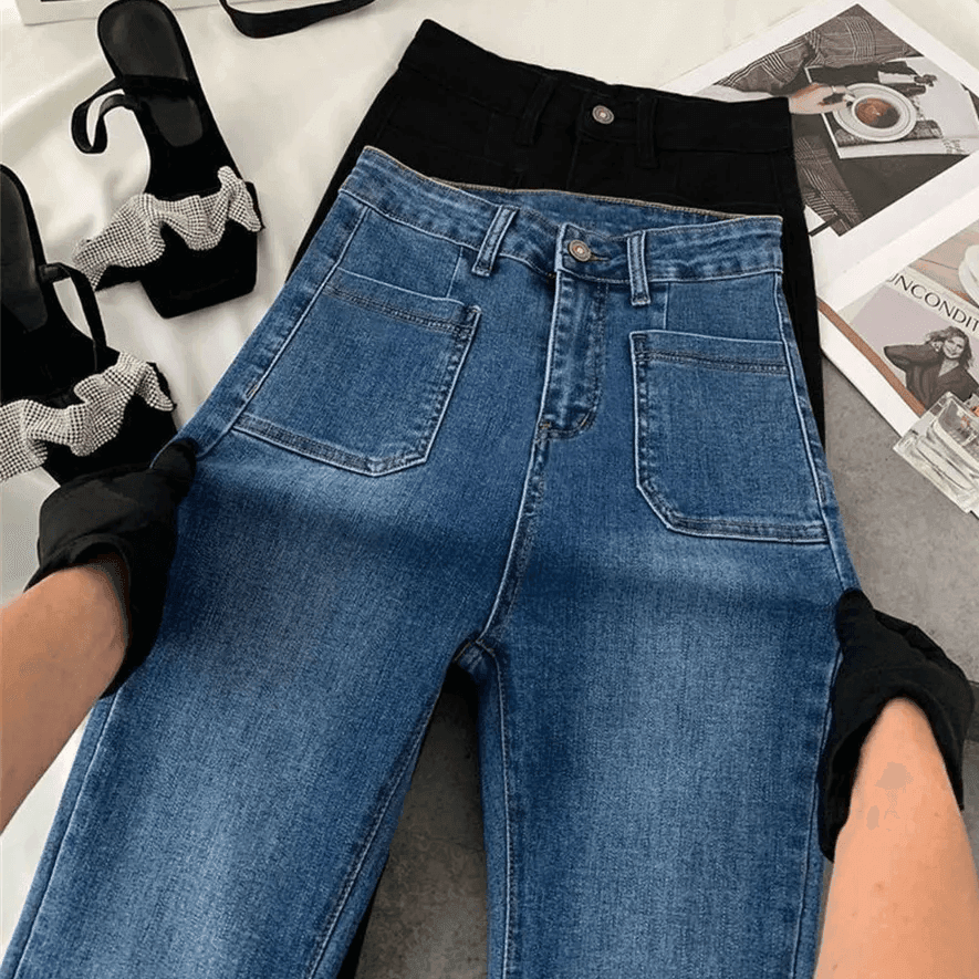 ג'ינס פדלפון סטרצ'י בגימור גבוה ללוק נשי עוצמתי ולהופעה אינטלגנטית שלך - לה איסלה