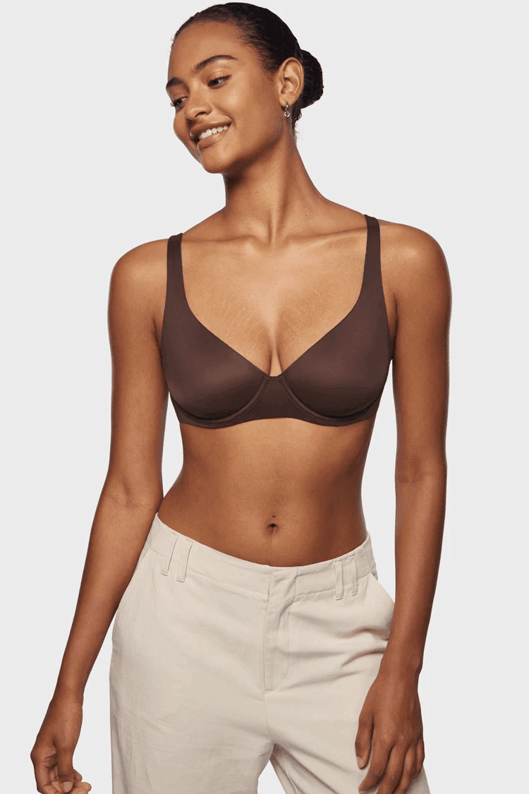 חזיית עצם קלילה לעונת הקיץ מבד מנדף זיעה ללוק נשי סוחף - לה איסלה: אופנה וחזיות פרימיום