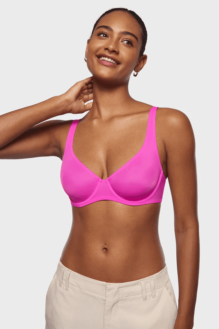 חזיית עצם קלילה לעונת הקיץ מבד מנדף זיעה ללוק נשי סוחף - לה איסלה: אופנה וחזיות פרימיום