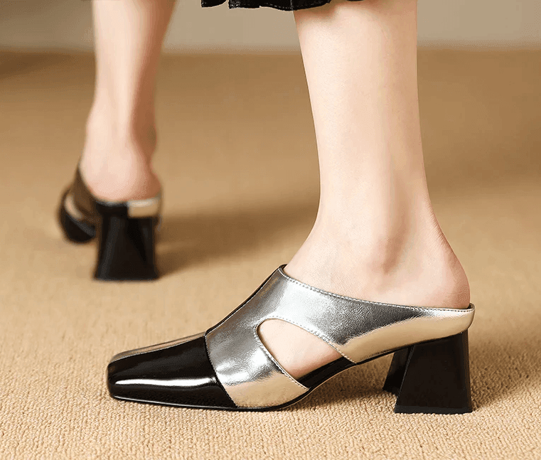 סנדל עקב מהפנט של מעצב ספרדי בגימור מוזהב מרשים להופעה נשית אינטלגנטית שלך - לה איסלה: אופנה וחזיות פרימיום