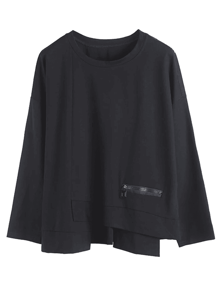 חולצת מעצב אופנתית בגיזרת אוברסייז אסמיטרית ללוק נשי מדליק ולהופעה מיוחדת - לה איסלה