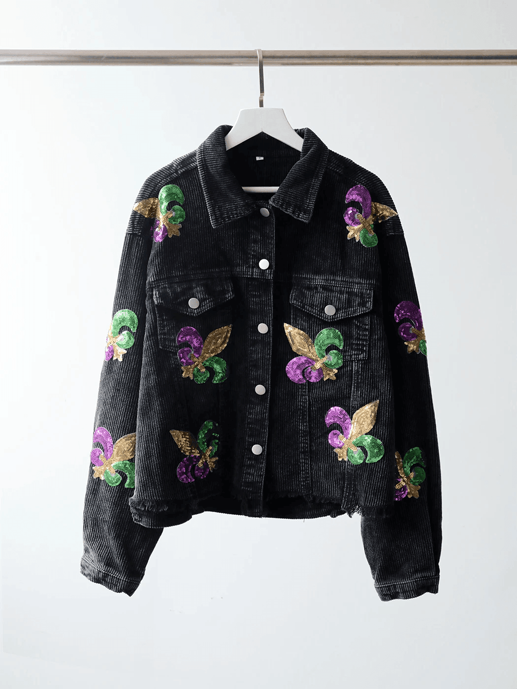 ג'קט קורדורי בגימור פייטים אופנתי ממילאנו ללוק נשי בולט ולהופעה מהפנטת - לה איסלה