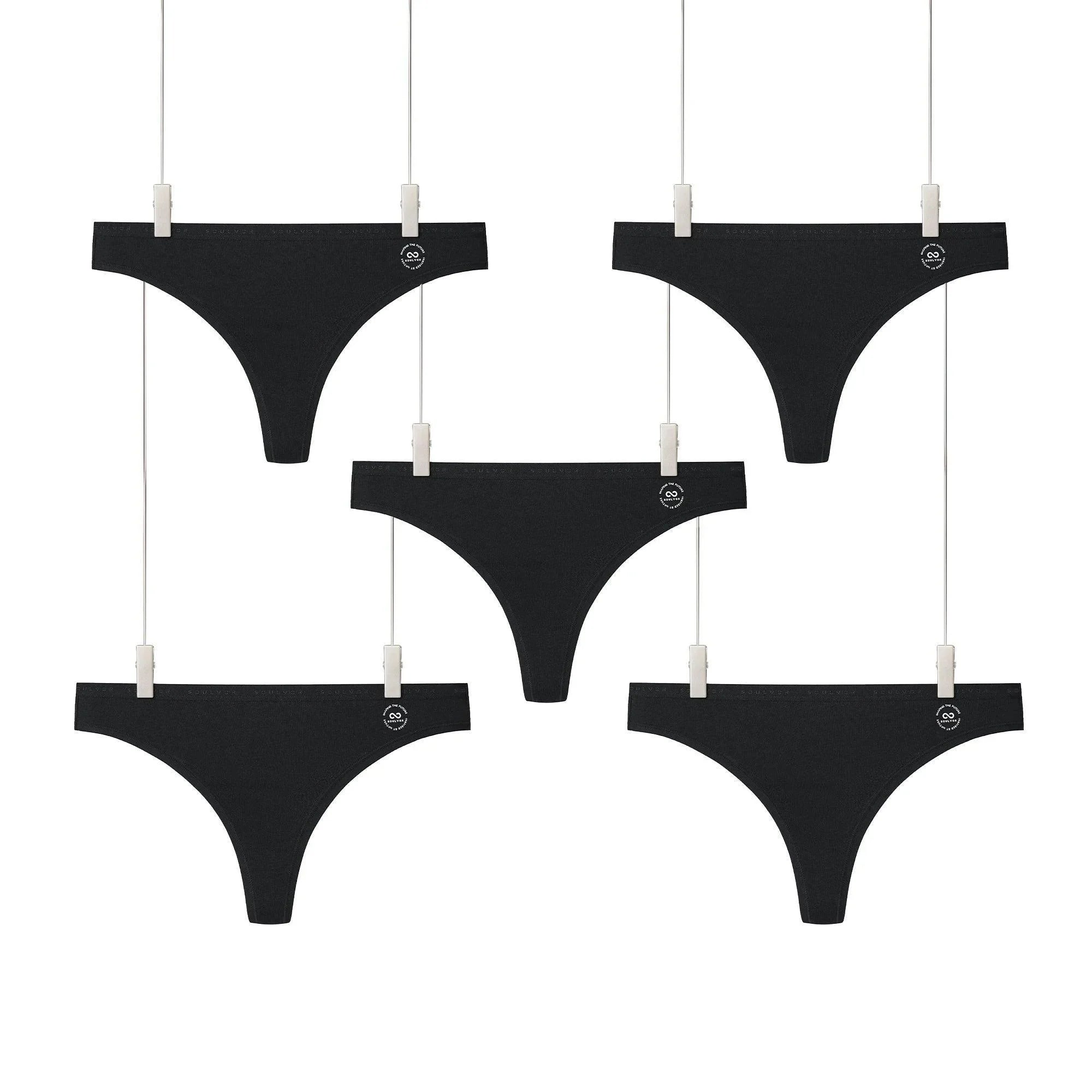 הכי איכותיים שיש - סט 5 תחתונים כותנה חוטיני - לה איסלה