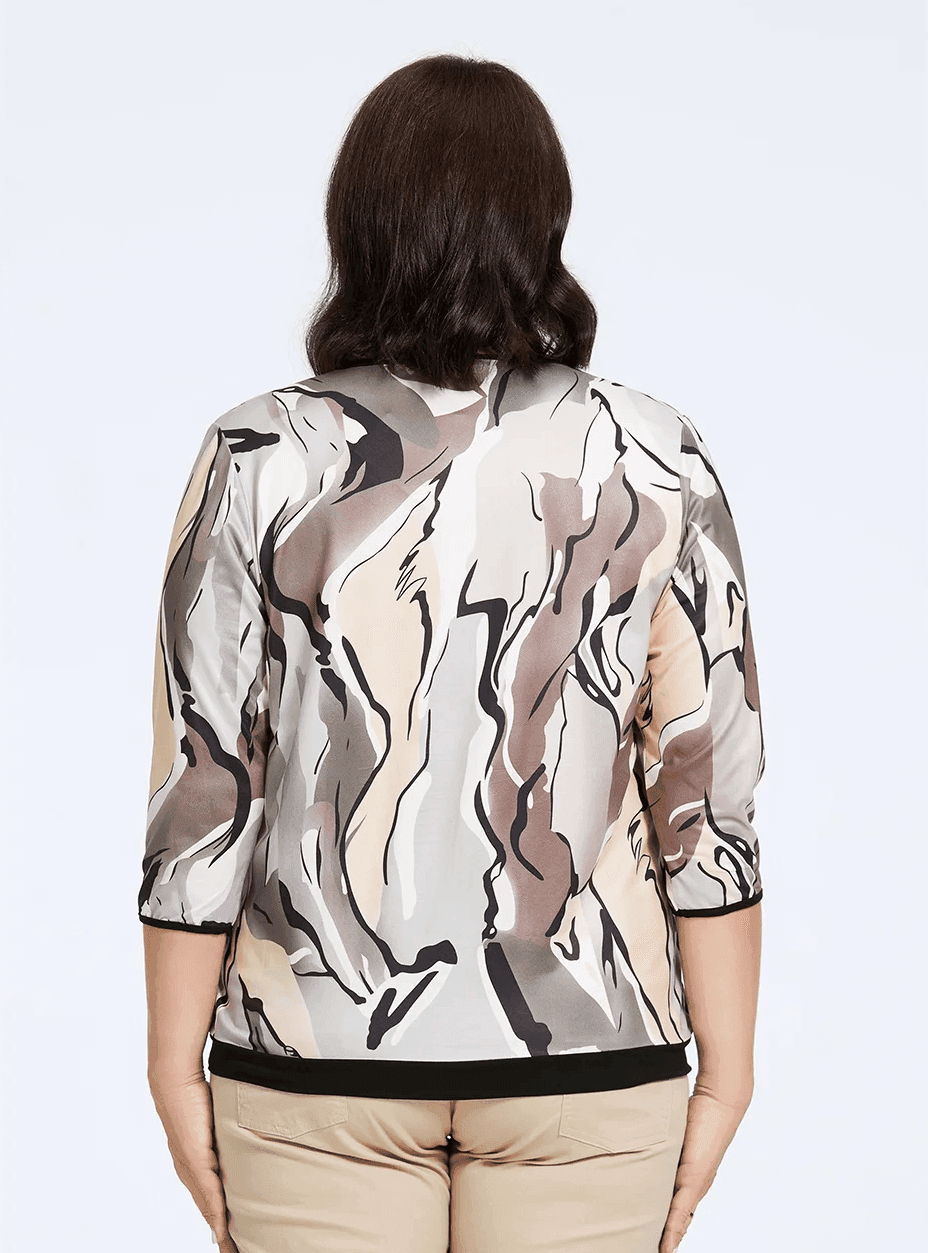 חולצת חולצת סטאן מרשימה בגימור פסטלי משגע להופעה נשית מרשימה במיוחד - לה איסלה