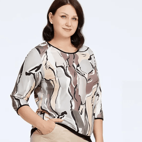 חולצת חולצת סטאן מרשימה בגימור פסטלי משגע להופעה נשית מרשימה במיוחד - לה איסלה