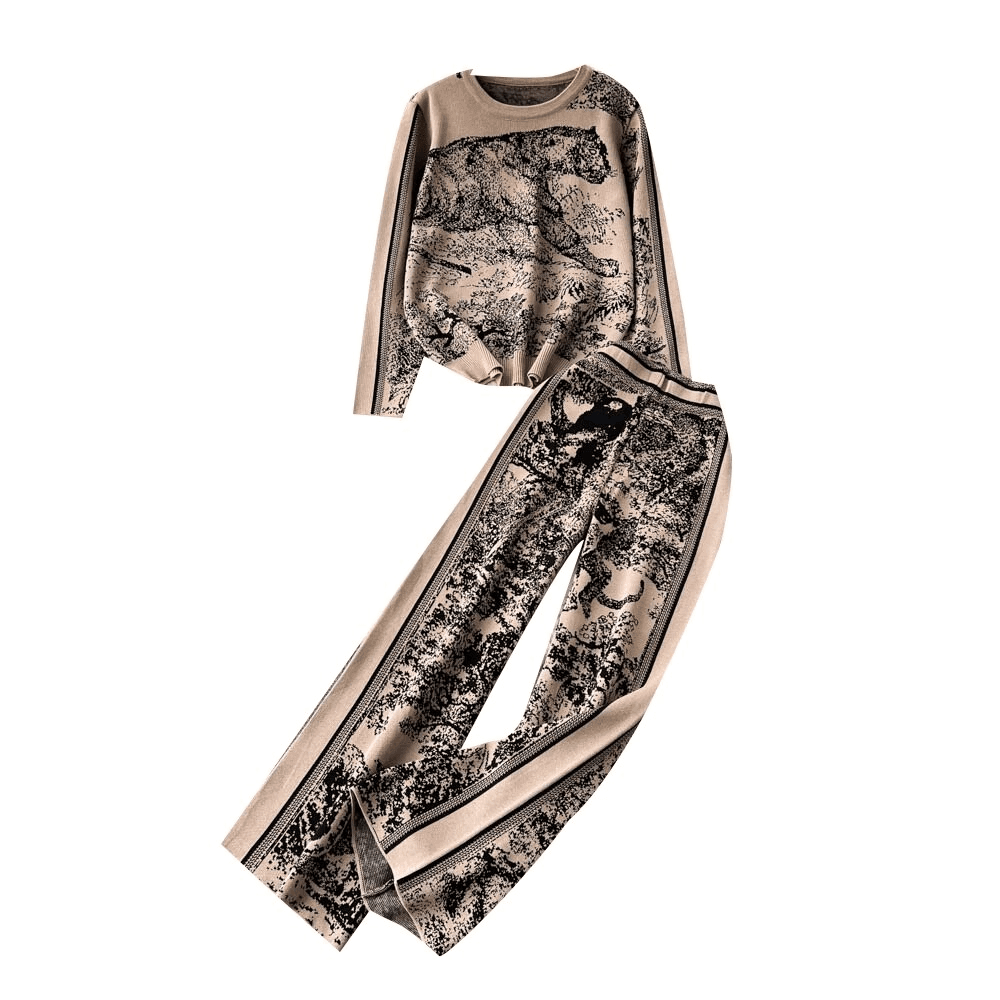 סט סריג קליל בגהדפס חייתי מושקע להופעה נשית מושכת וללוק בלתי נשכח - לה איסלה