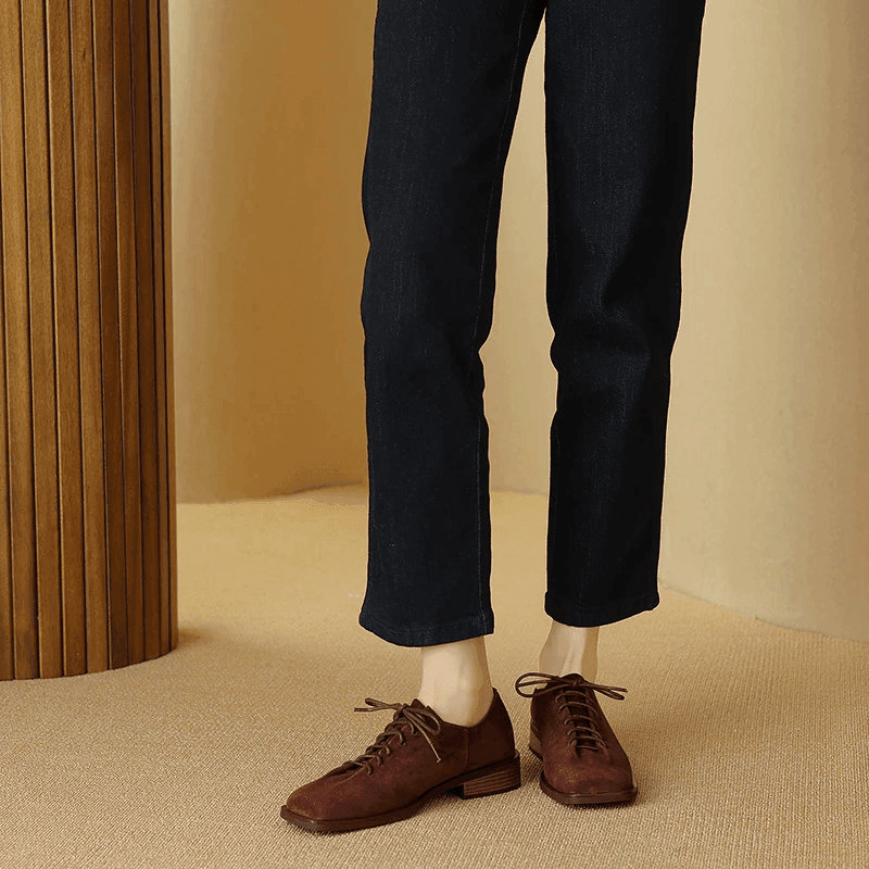 מוקסין זמש עם שרוכים בגיזרה גברית מדליקה להופעה נשית מחייבת וללוק כובש - לה איסלה