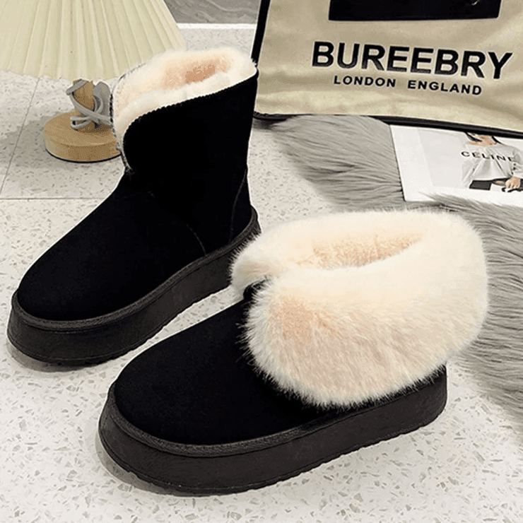 מגפון פרווה פרקטי ומחמם ללוק נשי חורפי ולהופעה נשית כייפית לעונה - לה איסלה