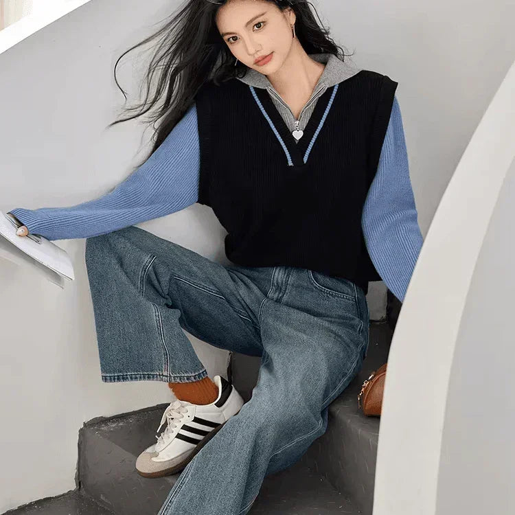 סריג נשים איכותי לחורף בגימור ריץ רץ וי מפנק ללוק משגע ולהופעה מושכת שלך