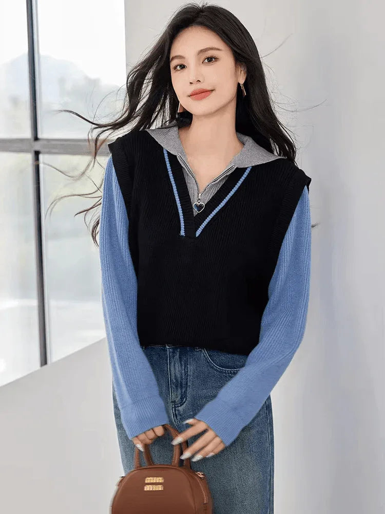 סריג נשים איכותי לחורף בגימור ריץ רץ וי מפנק ללוק משגע ולהופעה מושכת שלך