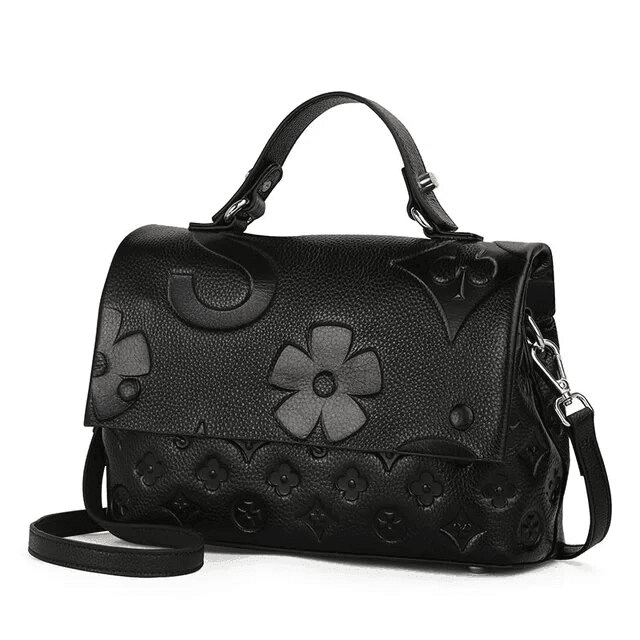 תיק עור מספרד בגימור אופנתי של פרחים ללוק נשי אלגנטי ולהופעה מנצחת שלך - לה איסלה