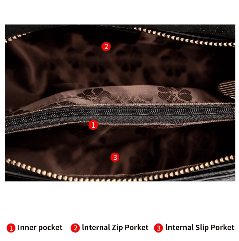 תיק עור מספרד בגימור אופנתי של פרחים ללוק נשי אלגנטי ולהופעה מנצחת שלך - לה איסלה