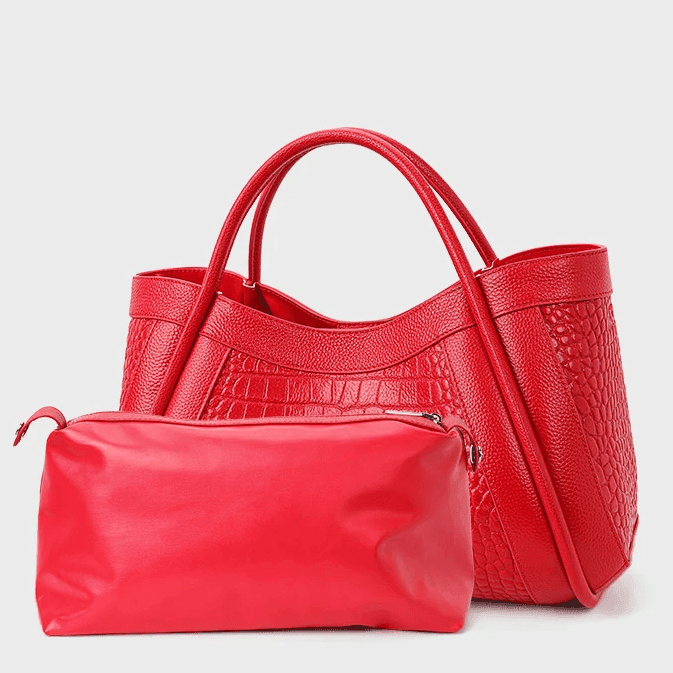 תיק עור איטלקי בגימור מנוחש מהמם להופעה נשית בולטת וללוק היסטרי שלך - לה איסלה