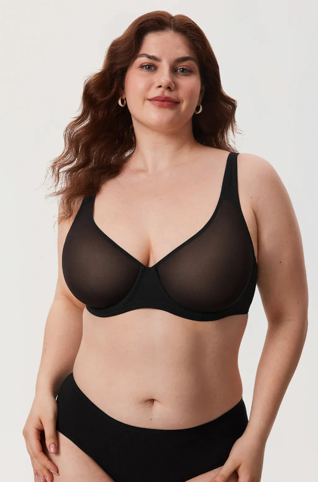 חזיית עצם שקופה בגימור נושם פרקטי לנשים בכל המידות להופעה נשית חזקה