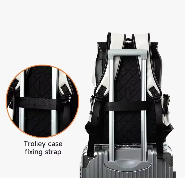 תיק גב גדול לנסיעות בעיצוב של מעצב איטלקי ללוק אופנתי ולהופעה נוחה