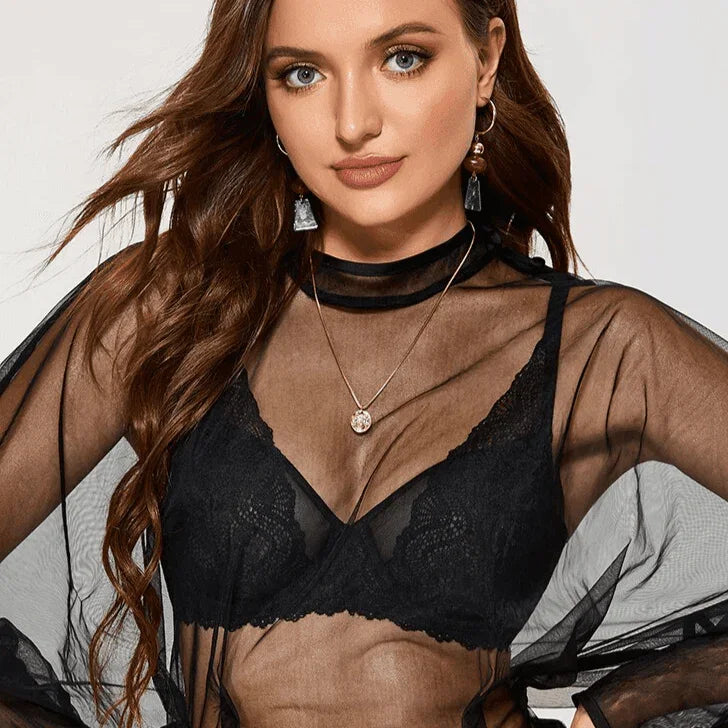 חזיית רשת מינימייזר עם עצם ללוק נשי קלאסי ולהופעה של כוכבת ✨