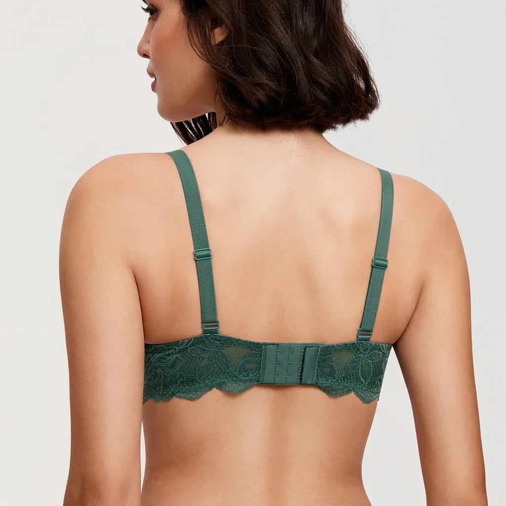 חזיית עצם בסגנון פוש אפ תחרה ללוק נשי חתיכי ולהופעה שנותנת תמיכה לחזה מלא