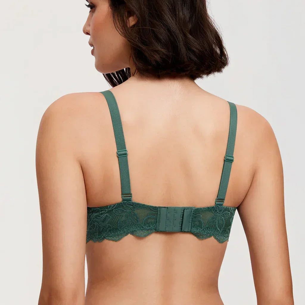 חזיית עצם בסגנון פוש אפ תחרה ללוק נשי חתיכי ולהופעה שנותנת תמיכה לחזה מלא