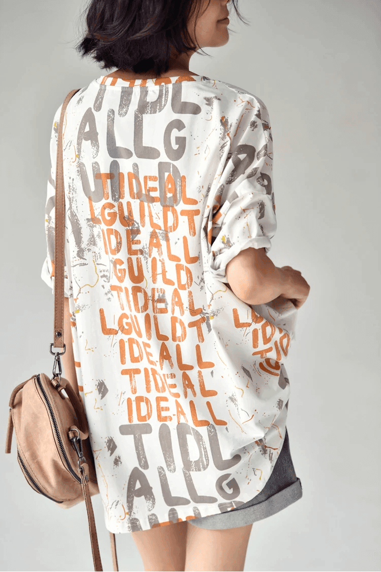 חולצת אוברסייז מרשימה בגימור נשי אותנטי ללוק של אישה סוחפת ועדכנית - לה איסלה