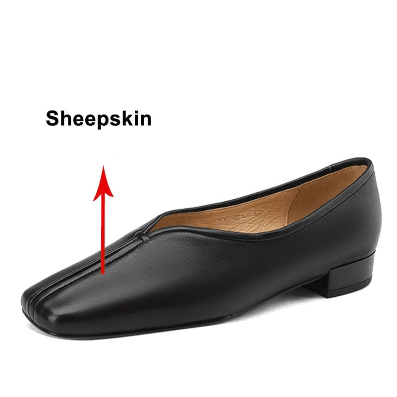 נעל בובה איטלקית מעור מקורי של מעצב ידוע בגימור רטקו של שנות ה-90 ללוק מ-ש-ג-ע - לה איסלה